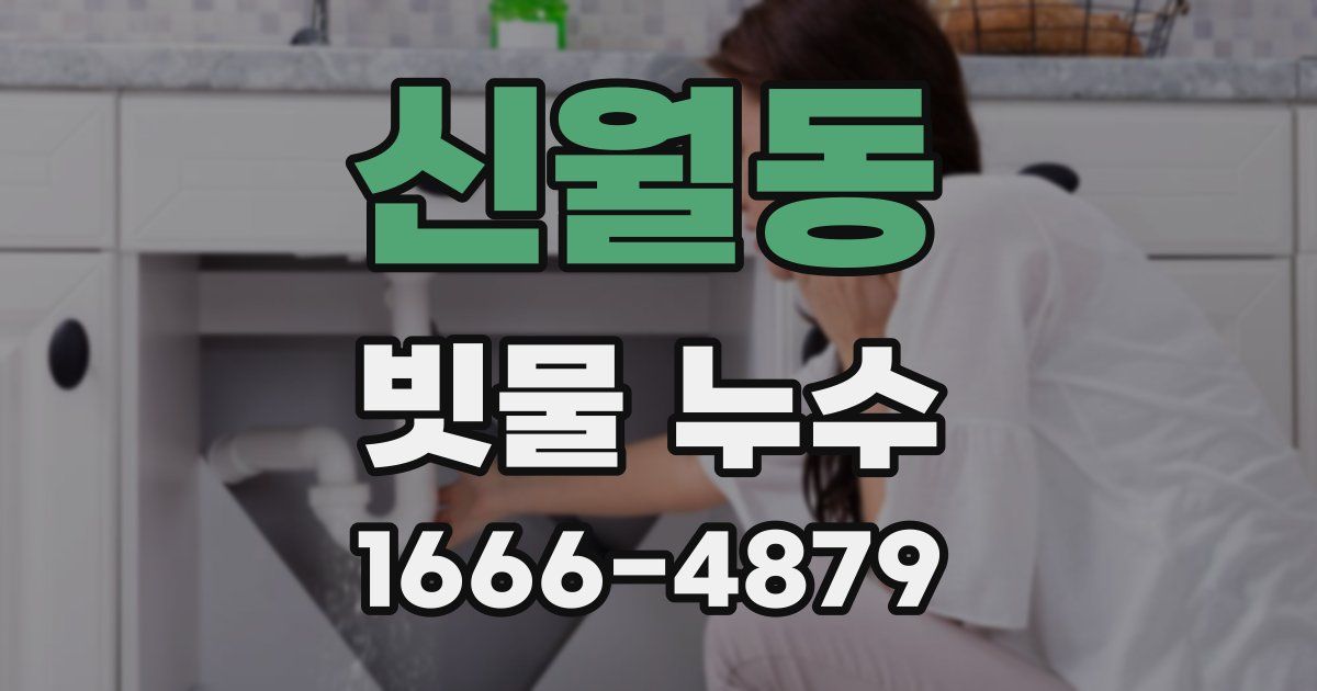 신월동 빗물 누수