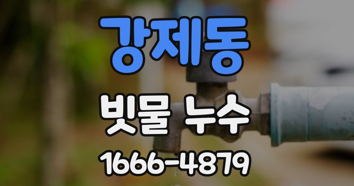 강제동 빗물 누수