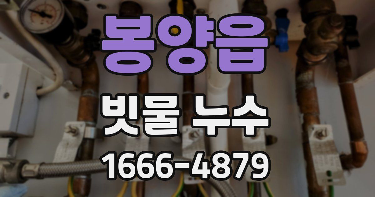 봉양읍 빗물 누수