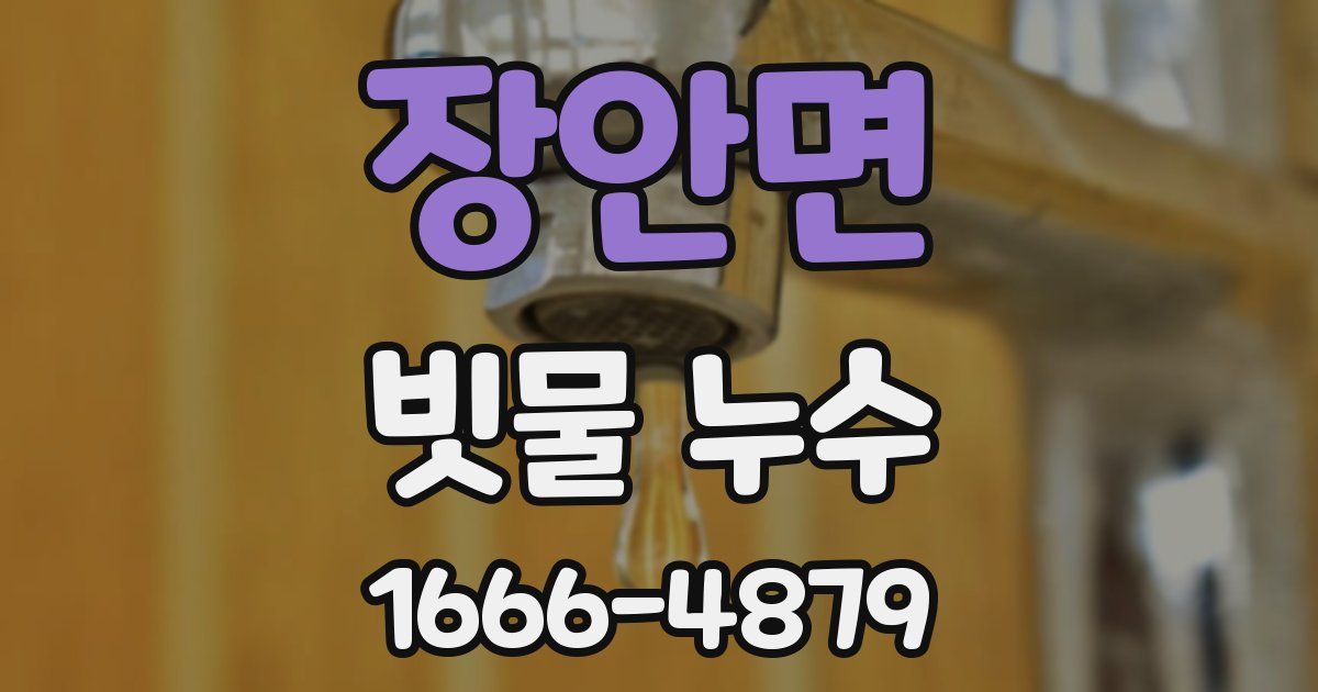 장안면 빗물 누수
