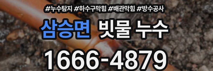 삼승면 빗물 누수