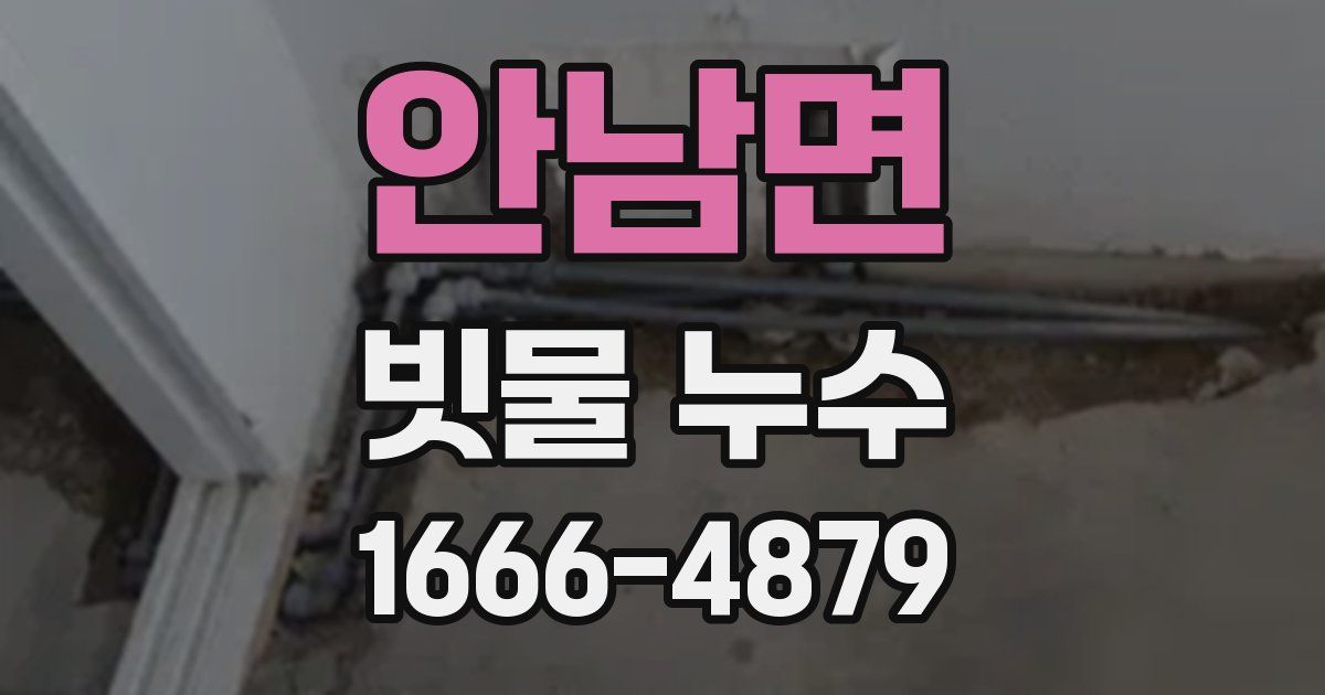안남면 빗물 누수