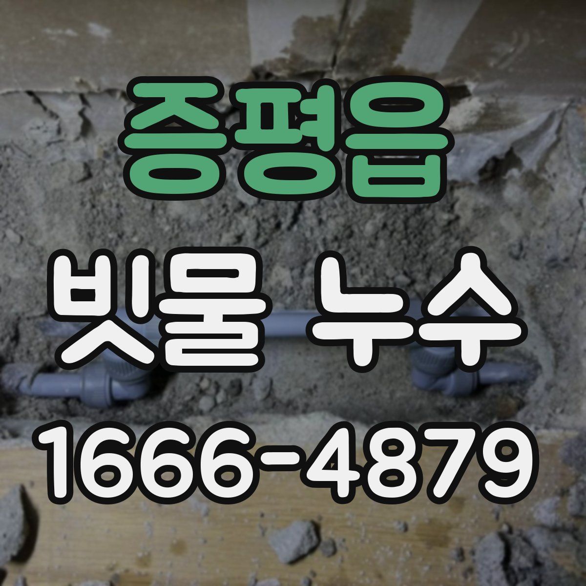 증평읍 빗물 누수