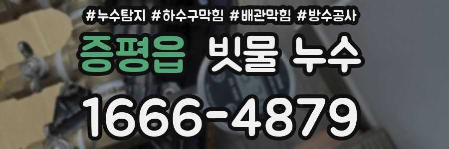 증평읍 빗물 누수