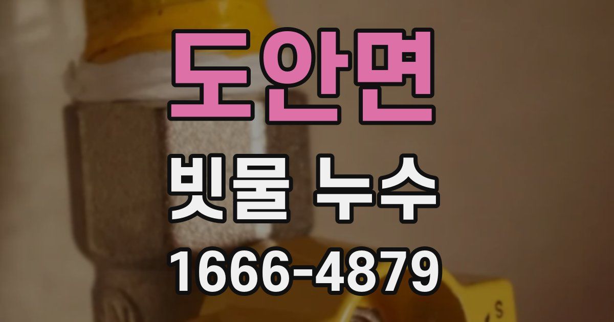 도안면 빗물 누수
