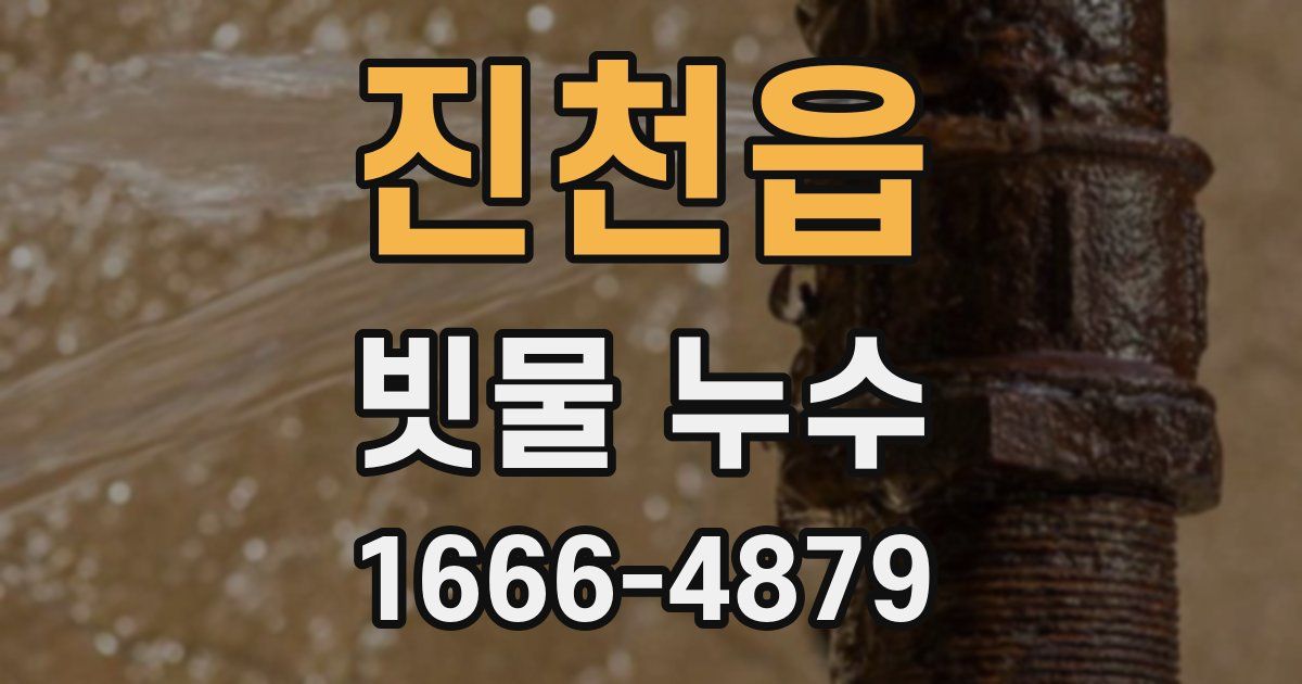 진천읍 빗물 누수