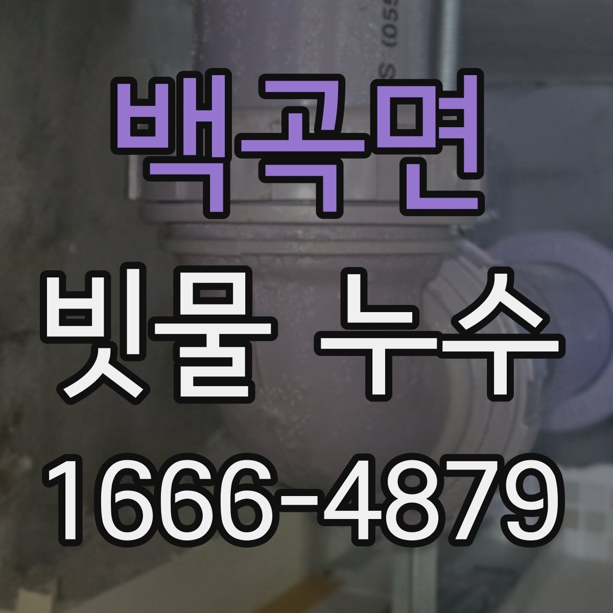 백곡면 빗물 누수