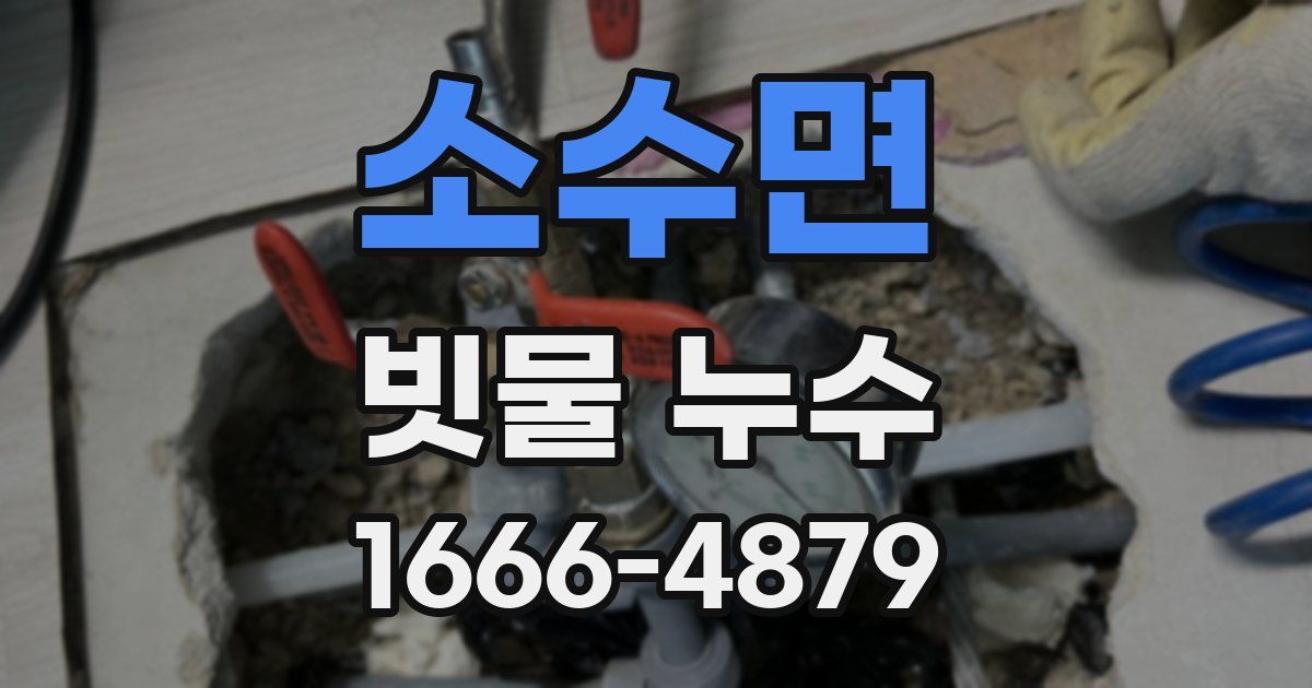 소수면 빗물 누수