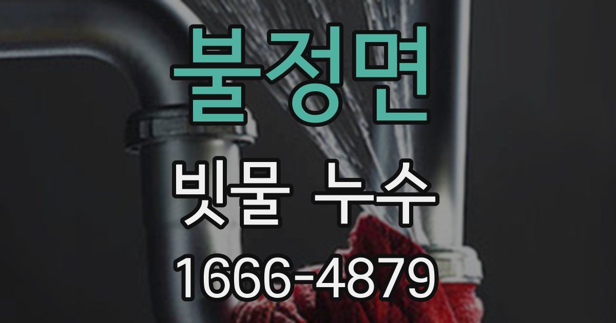 불정면 빗물 누수
