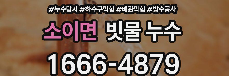 소이면 빗물 누수