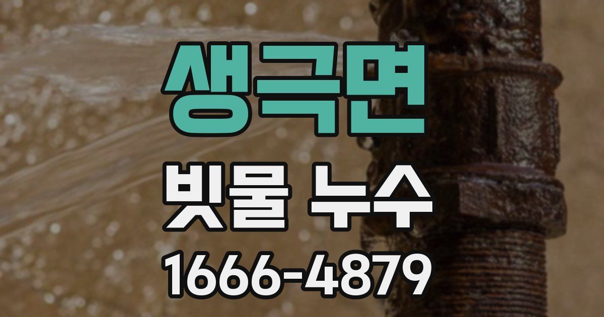 생극면 빗물 누수