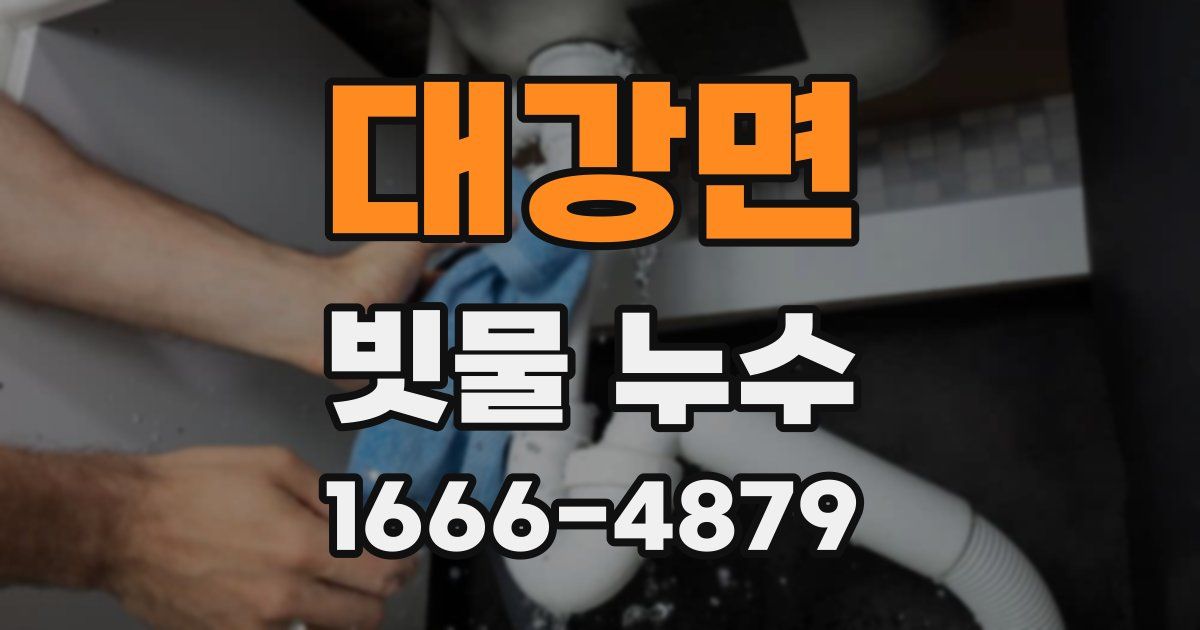 대강면 빗물 누수