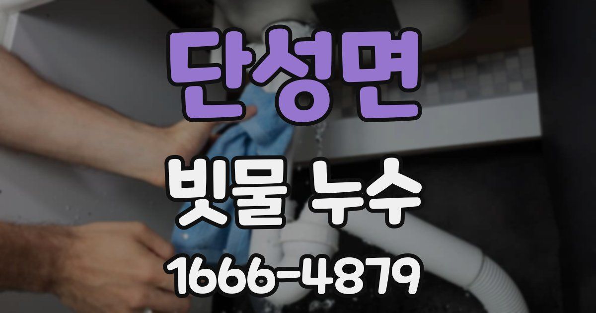 단성면 빗물 누수