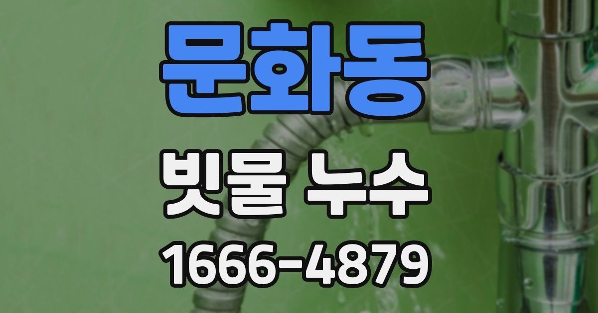 문화동 빗물 누수