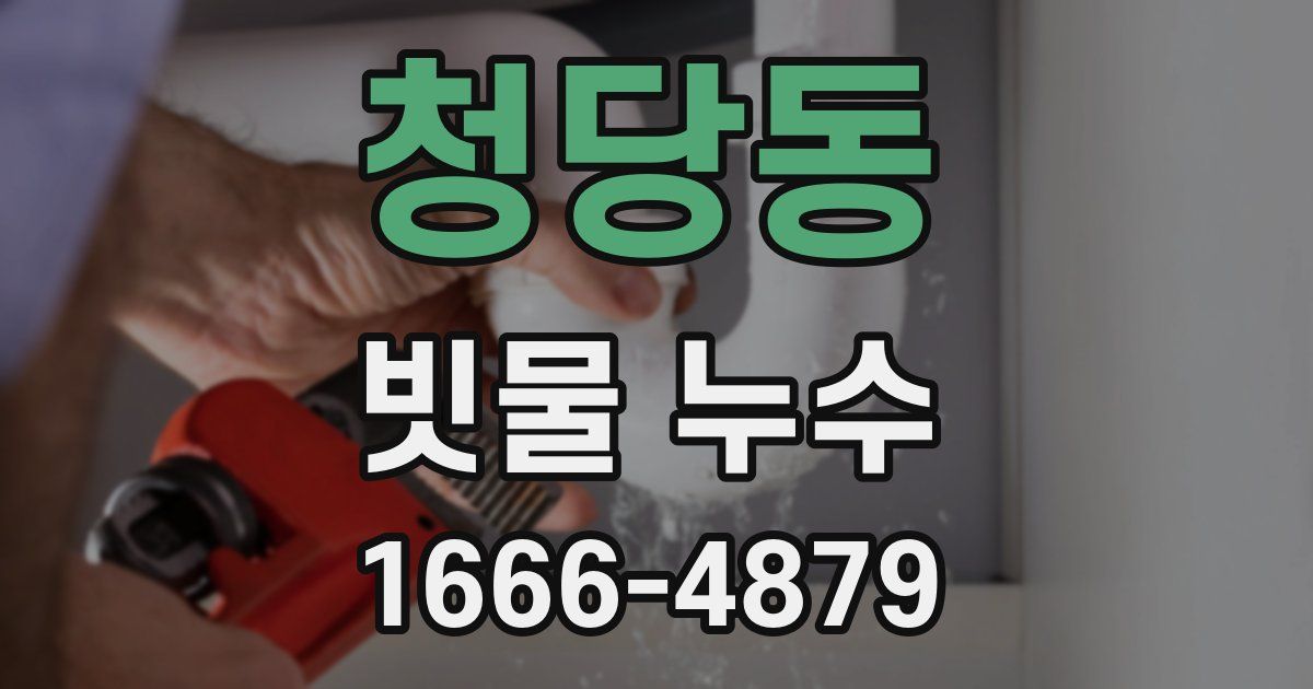 청당동 빗물 누수