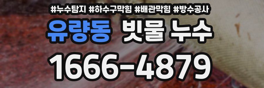 유량동 빗물 누수