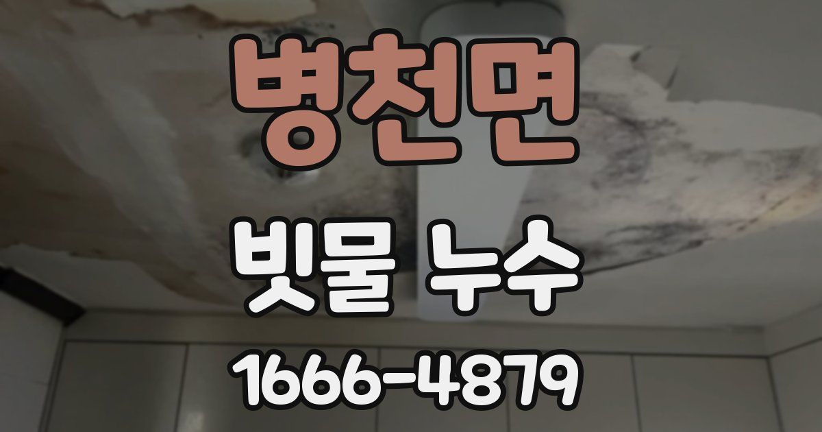 병천면 빗물 누수