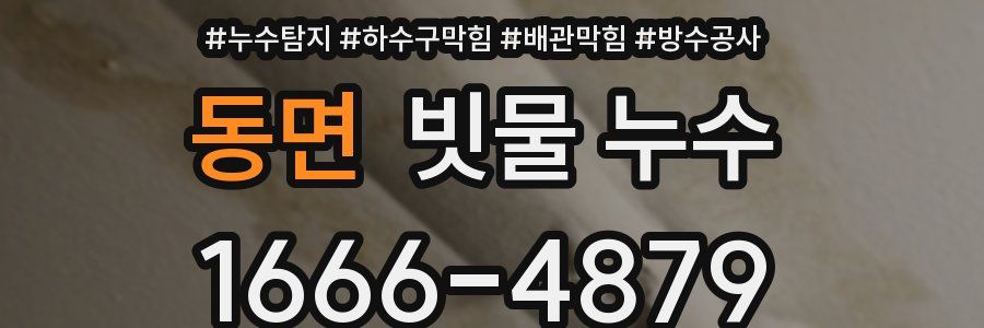 동면 빗물 누수