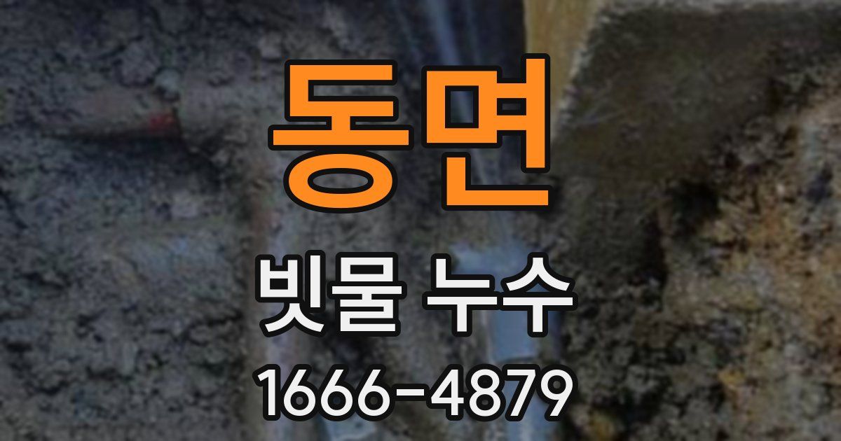 동면 빗물 누수