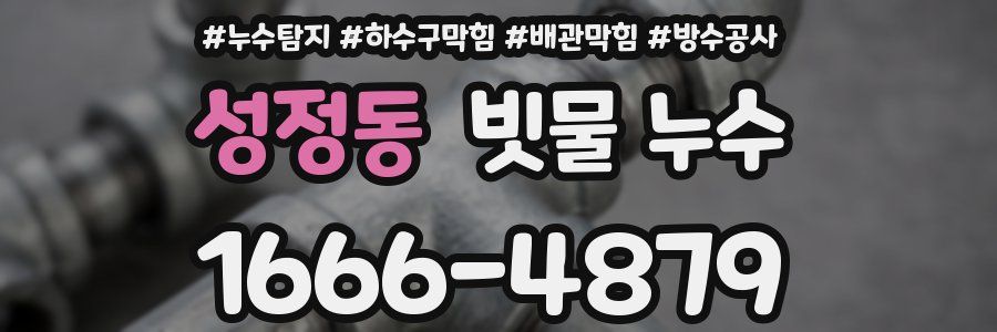 성정동 빗물 누수
