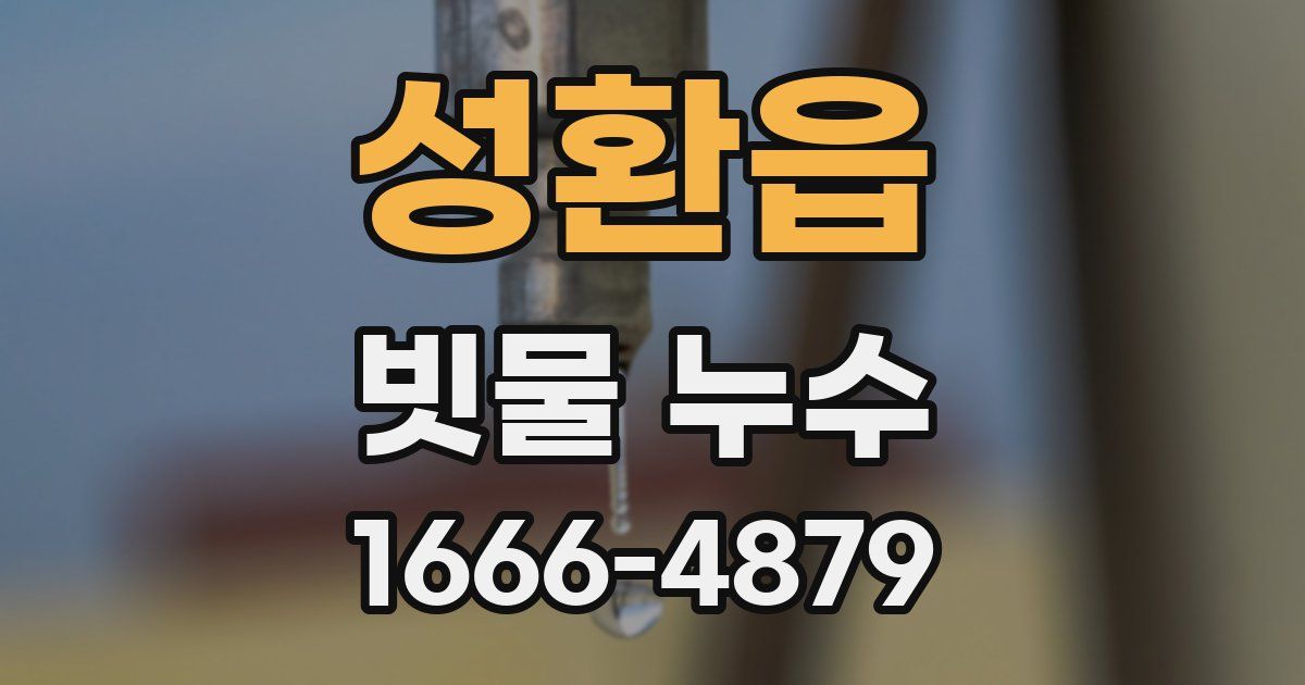 성환읍 빗물 누수