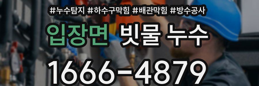 입장면 빗물 누수