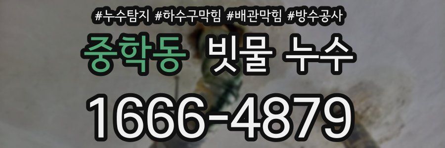 중학동 빗물 누수
