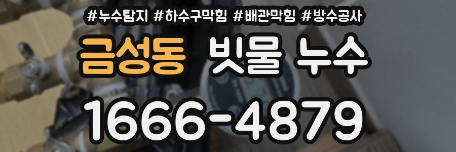 금성동 빗물 누수