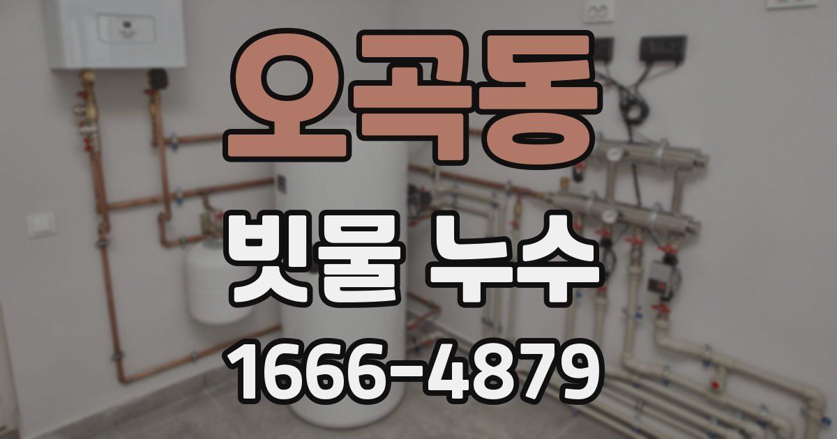 오곡동 빗물 누수