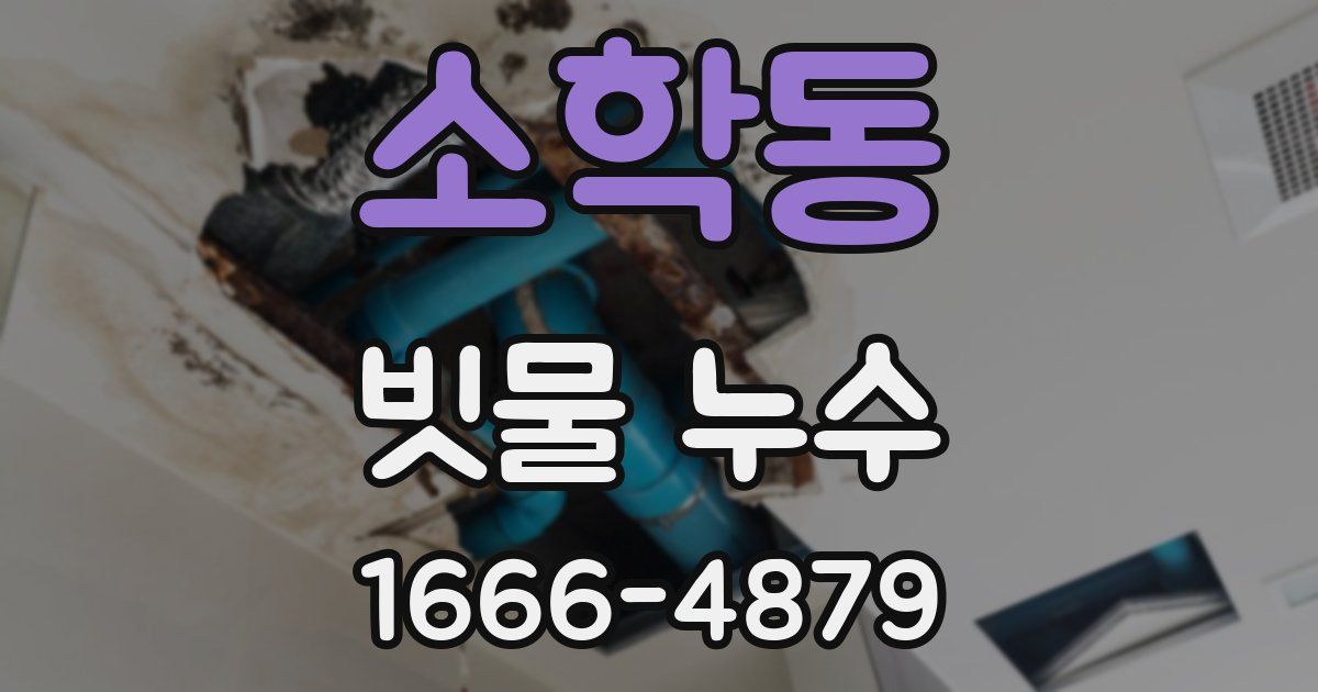 소학동 빗물 누수