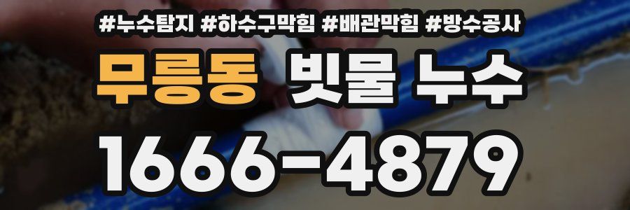 무릉동 빗물 누수