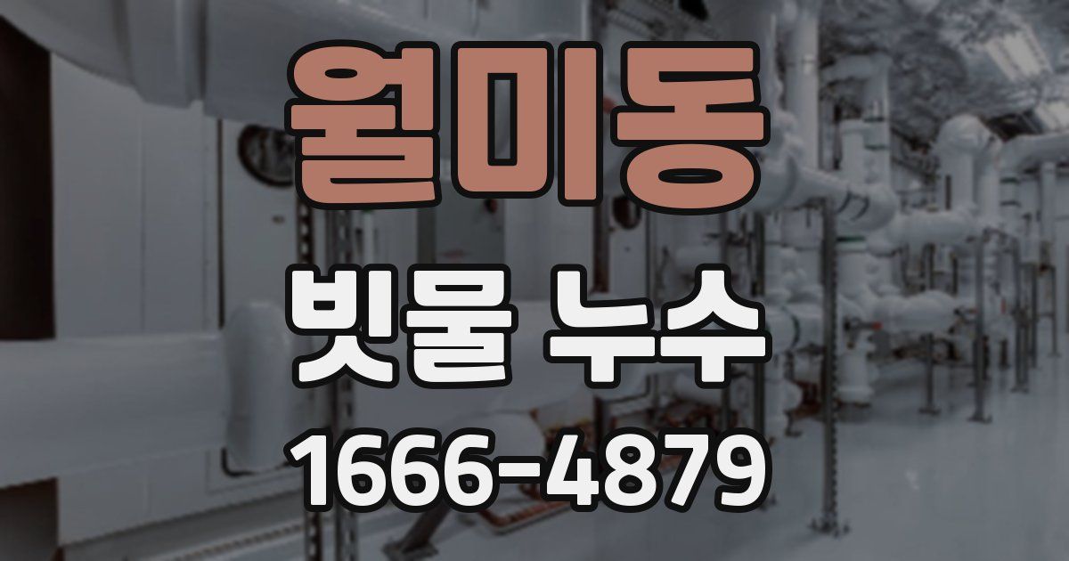 월미동 빗물 누수