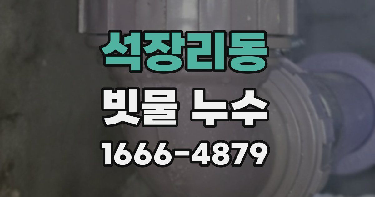 석장리동 빗물 누수