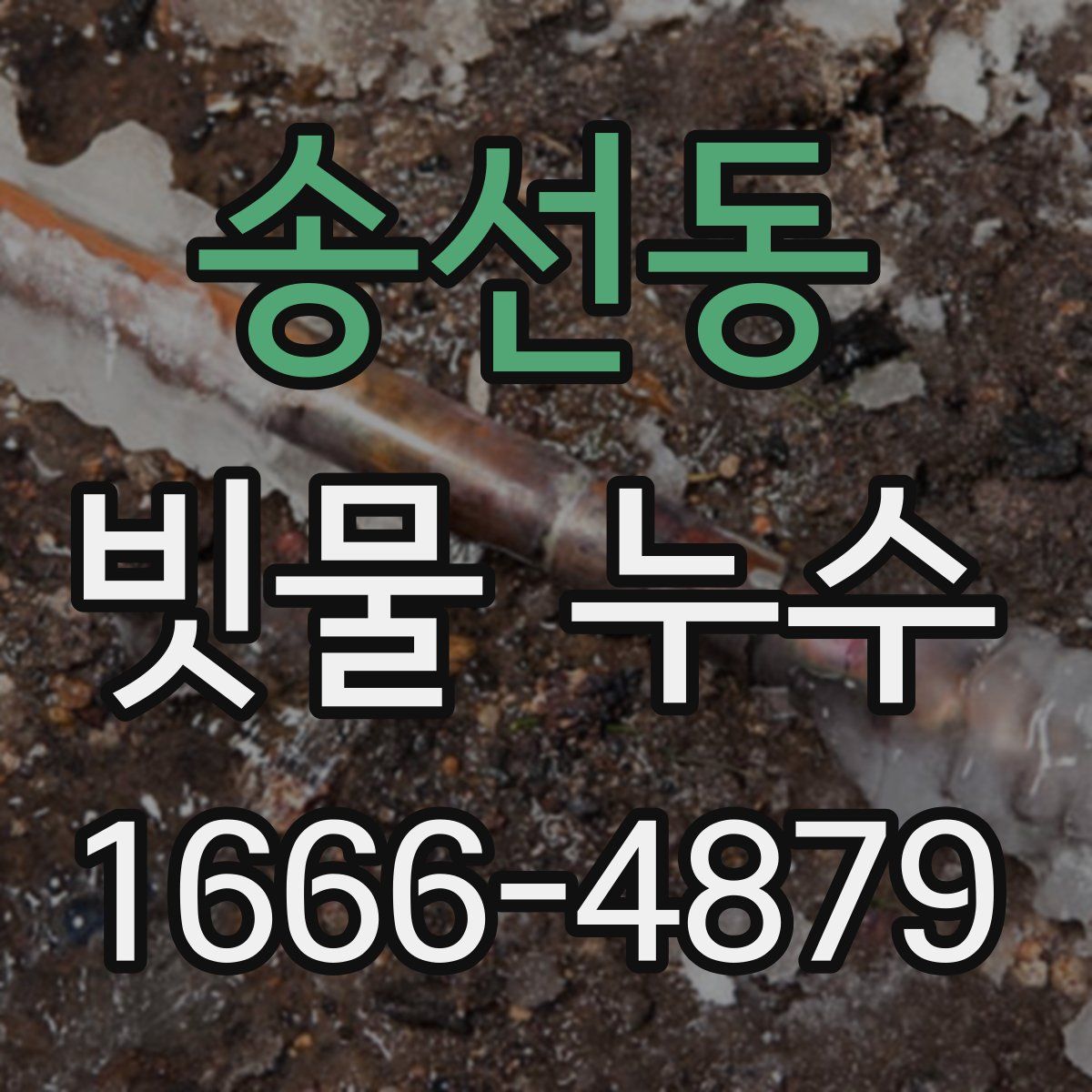송선동 빗물 누수