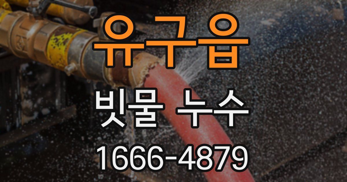 유구읍 빗물 누수