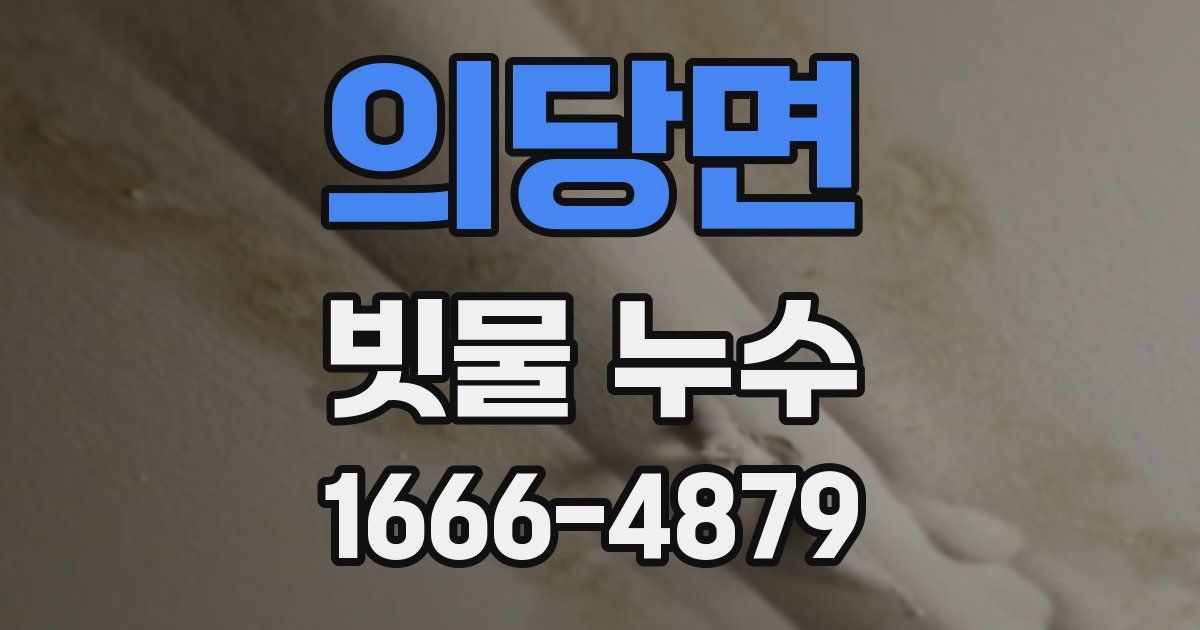 의당면 빗물 누수