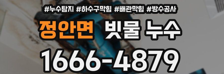 정안면 빗물 누수