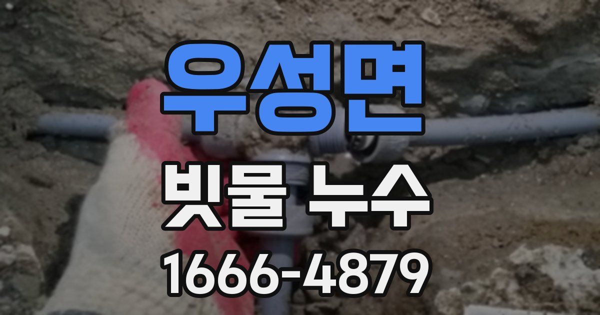우성면 빗물 누수
