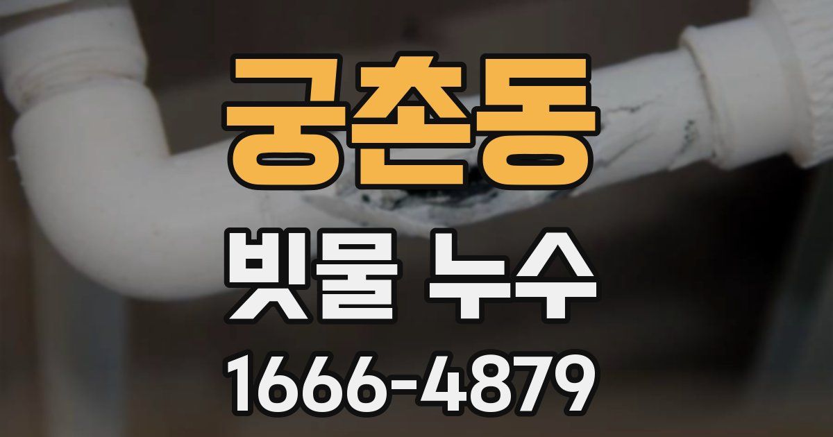 궁촌동 빗물 누수