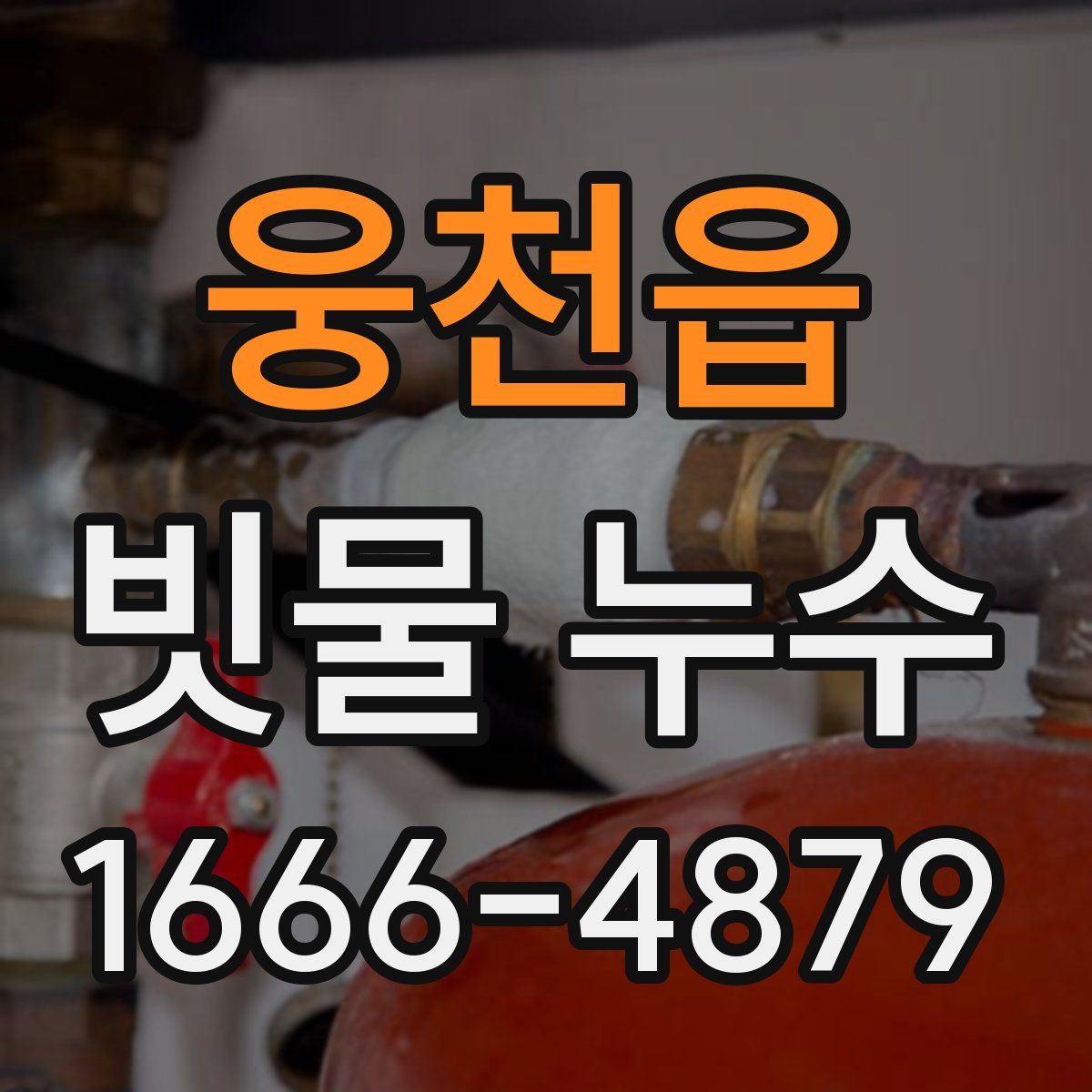웅천읍 빗물 누수