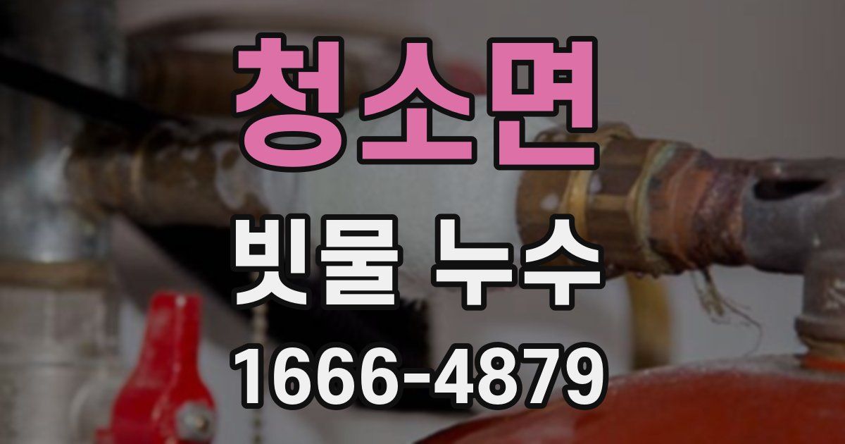 청소면 빗물 누수