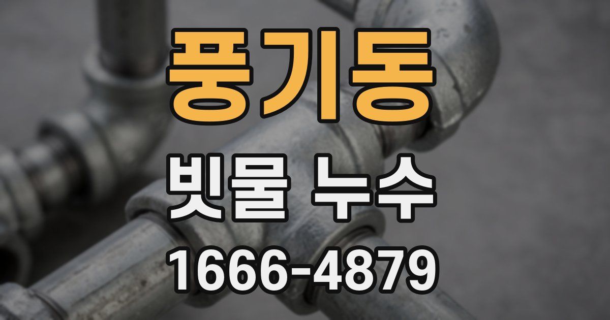 풍기동 빗물 누수