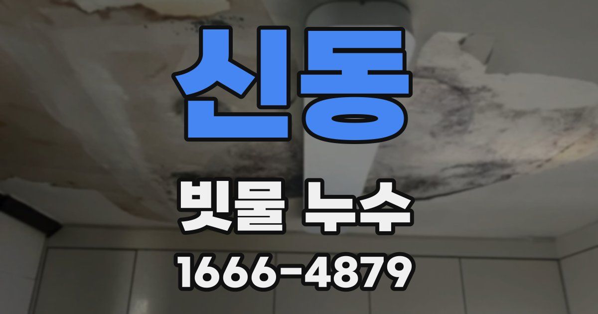 신동 빗물 누수