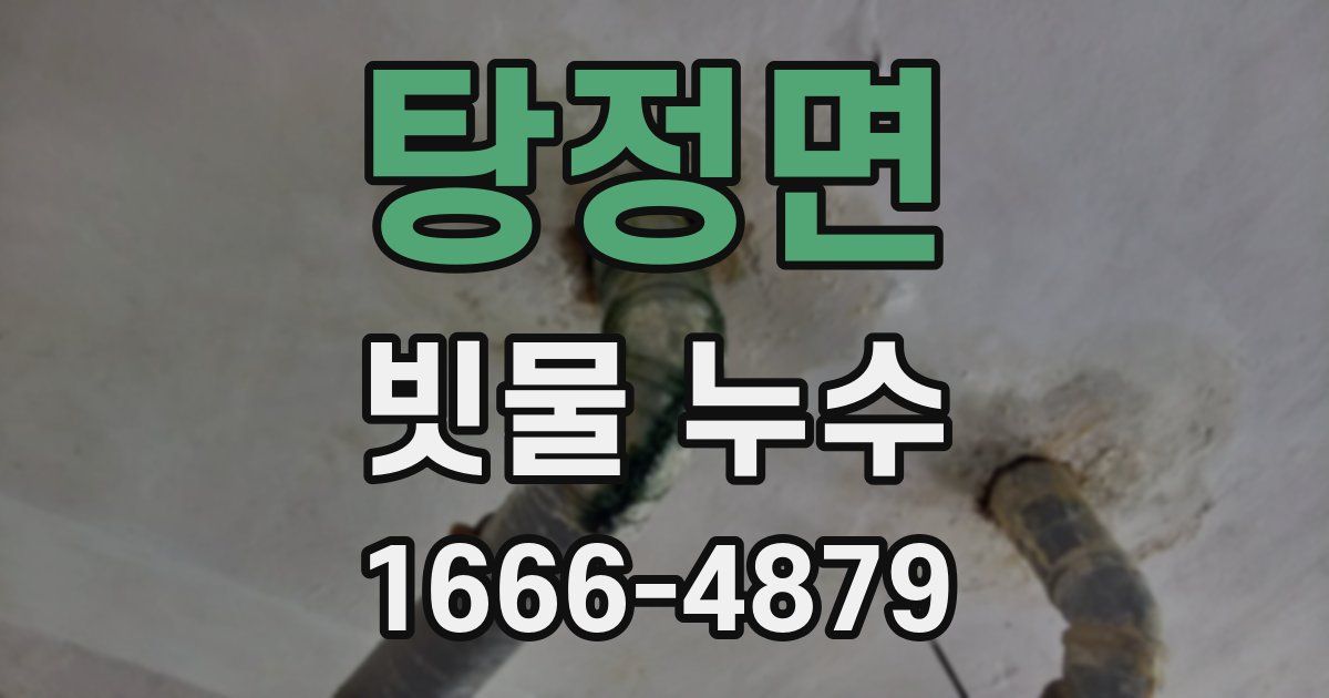 탕정면 빗물 누수