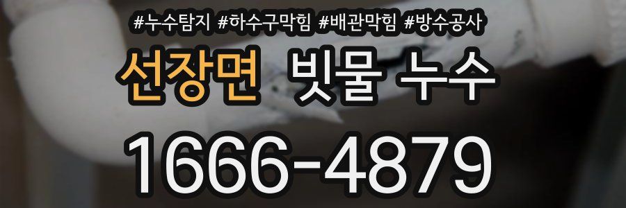 선장면 빗물 누수