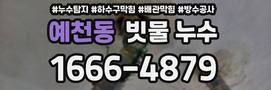 예천동 빗물 누수