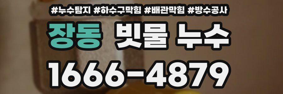 장동 빗물 누수