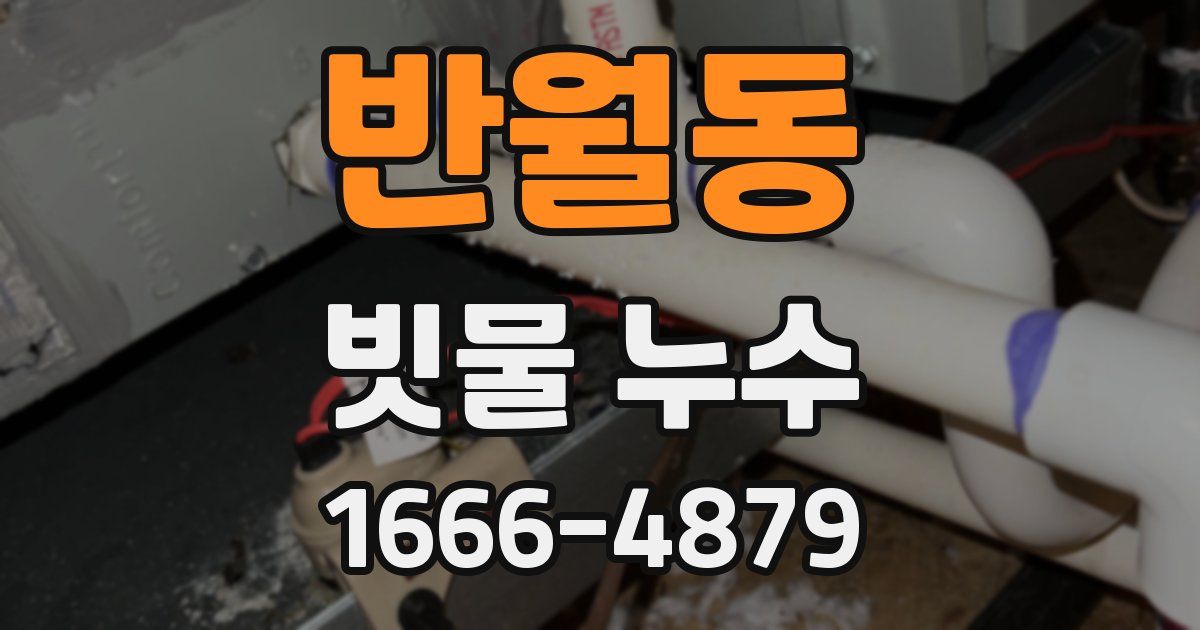 반월동 빗물 누수