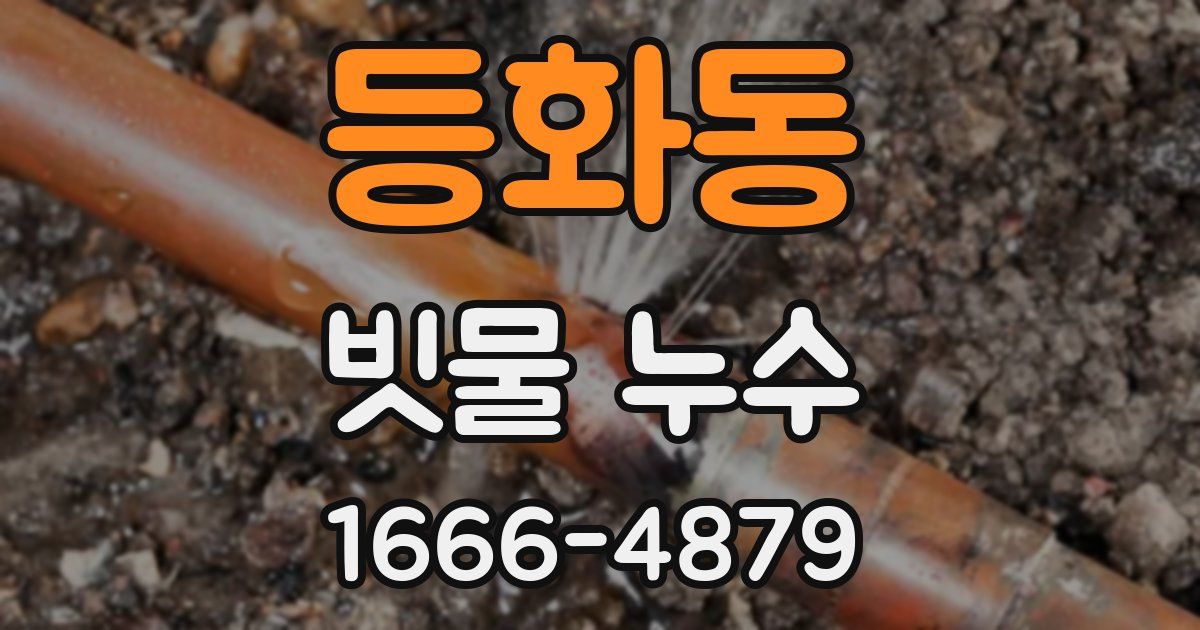 등화동 빗물 누수