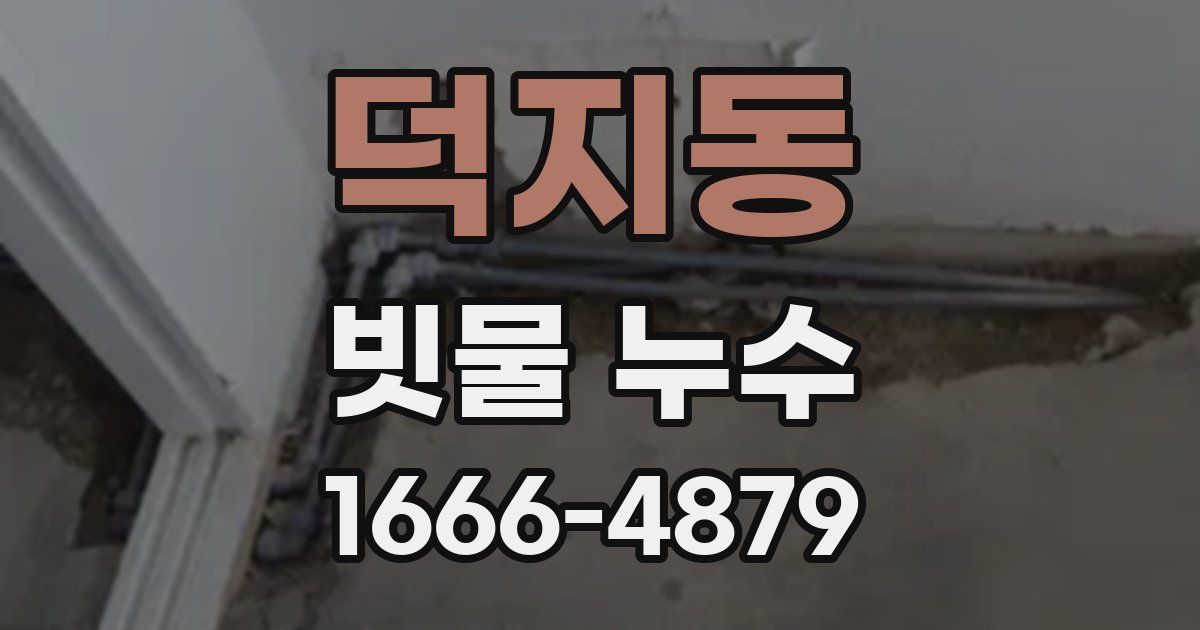덕지동 빗물 누수